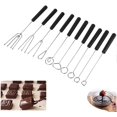 thumbnail image 1 of Cutlery Praline Chocolate Fork DIY Baking Split Fork Set Cake Praline Fork Hot Pot Praline Dipping Fork Fondue Stainless Steel DIY Decorating Baking Tool Cake Fruit Chocolate Dipping Fork Fondue, 1 of 5
