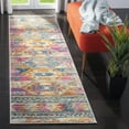 thumbnail image 4 of SAFAVIEH Madison Emory Abstract Runner Rug, Blue/Fuchsia, 2'3" x 6', 4 of 10