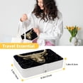thumbnail image 5 of Constellation Stylish PU Leather Necklace Holder Jewelry Stand with Removable Compartment and Decorative Box - Portable Organizer, 5 of 6