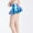 Blue, variant on Women's High Waist Solid Role Play Pleated Mini Skirt Ruffle Lingerie Super Short Skirts Shiny Flared A-Line Skirt Wyongtao Clearance Under $10.00