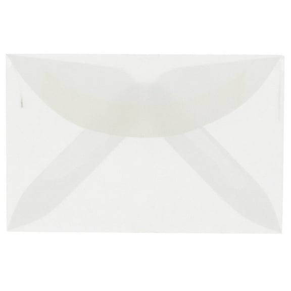 JAM Paper 3Drug Translucent Envelopes, 2.3x3.6, 25/Pack, Clear
