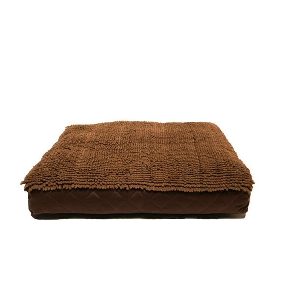DGS Pet Products Dirty Dog Rectangle Bed Large Brown 28" x 40" x 4"