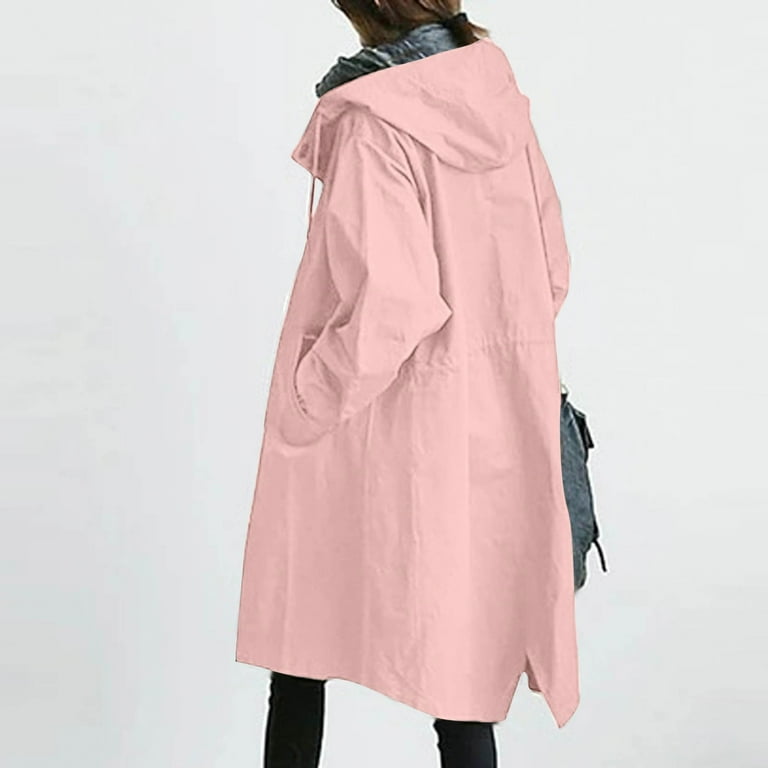 Loose Comfortable Hooded Coat Outwear Womens Elegant Windbreaker Wild  Winter Women's Coat Cape Raincoat Women Cropped Rain Jacket Dress Coats  Women Womens Rain Gear Hoodies Windbreaker Womens - Walmart.com