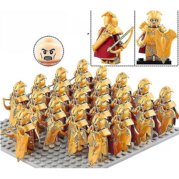 Figurine Militaire Bloc de Construction Série de Guerriers Romains Anciens Guerrier Spartiate Jouet en Briques Jouet Casse-Tête