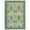 Green, variant on GlowSol 5'x7' Floral Area Rug Washable Rug Non-Slip Low Pile Farmhouse Floral Carpet for Living Room Bedroom, Beige