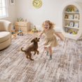 thumbnail image 4 of UERMEI Area Rug for Living Room: 5x7 Thickened Washable Neutral Abstract Modern Soft Rugs Non Slip Indoor Floor Stain Resistant Carpet for Bedroom Dining Room Office Nurserys - Red Brown, 4 of 8