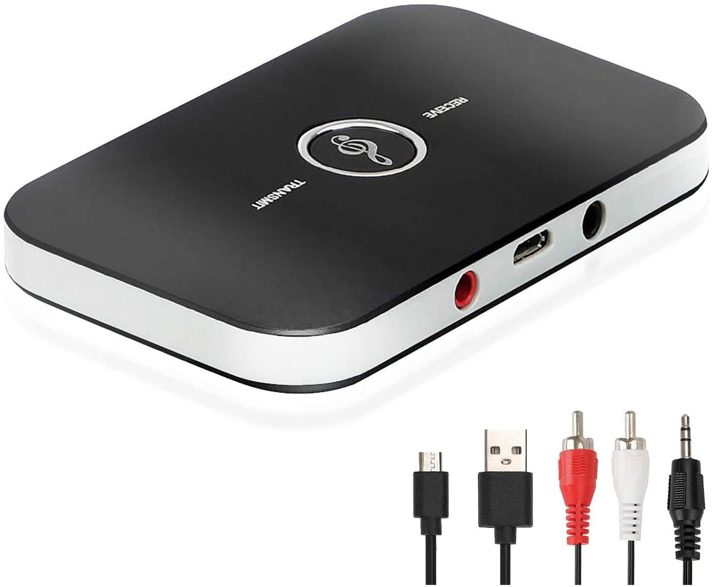 Ver weg onbetaald Vast en zeker Bluetooth 5.0 Transmitter Receiver, 2-in-1 Wireless 3.5mm Adapter, Low  Latency Bluetooth Audio Adapter for Wired Speakers, Headphones，Car,iPod,  Home Stereo System - Walmart.com