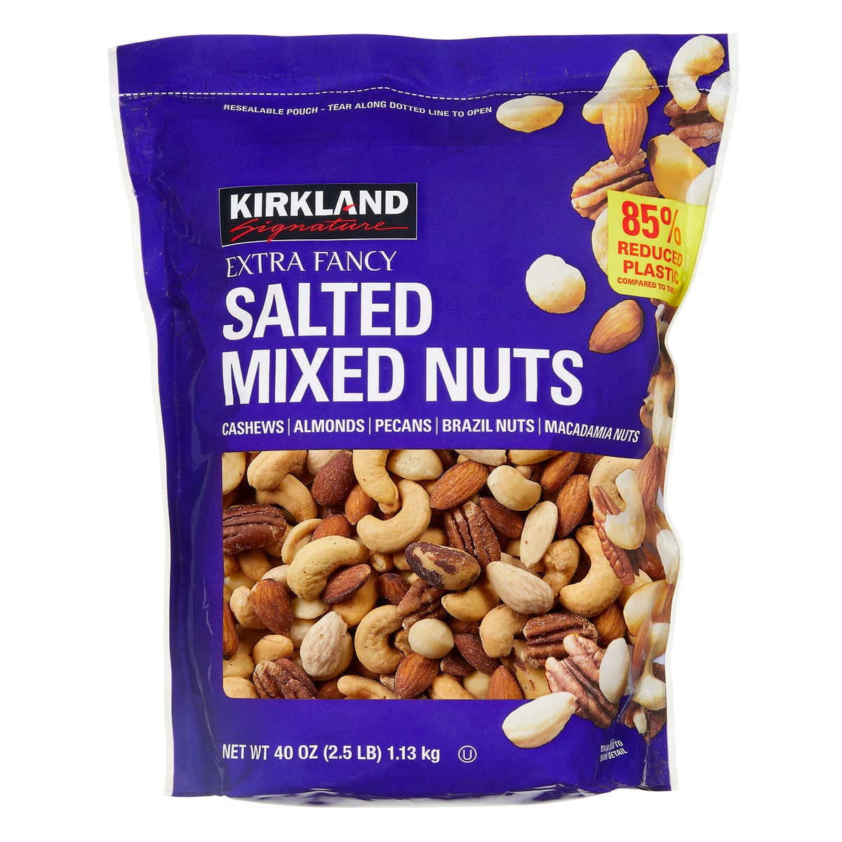 Kirkland Signature Salted Mixed Nuts, Cashews, Almonds, Pecans