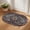 Brown, variant on Half Circular Door Mat 16"x24", Letter M Absorbent Non Slip Welcome Mats for Front Door, Monogram Words Diatomaceous Entryway Rug for Bathroom Kitchen Apartment Entrance