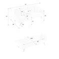thumbnail image 7 of Corduroy Sofa, Adjustable Sofa, Sleeper Sofa&nbsp;with 3-Position Backrest and Built-In Cup Holders, 3-Seater Modern Couch for Living Room and Bedroom, Pink, 72.04 Inch, 7 of 7