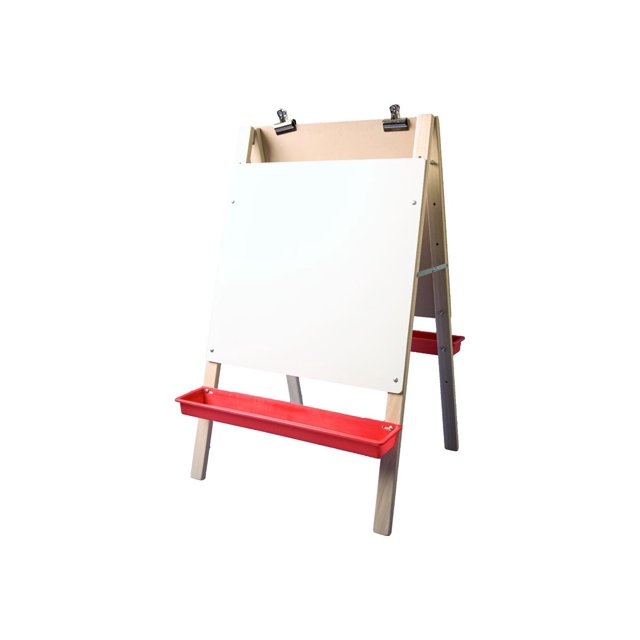 Flipside Child's Preschool - Chevalet Combo : Tableau Blanc, Tableau Rigide - sur Pied - Double Face - Blanc
