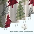 thumbnail image 6 of Multicolor Christmas Tree Pattern Shower Curtain 36"x72" ,Bathroom Decorative Shower Curtains Set with 12 Hooks,Modern Waterproof Washable Shower Curtain, 6 of 6