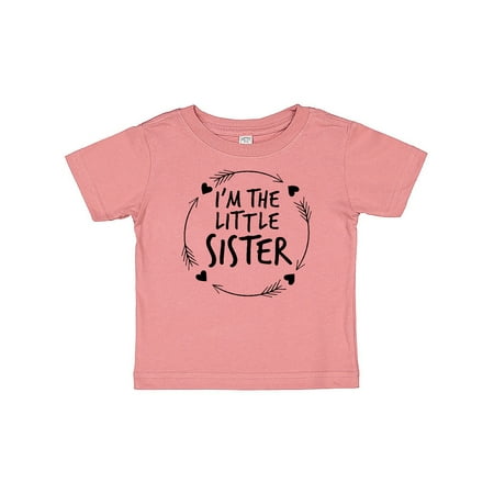 

Inktastic I m the Little Sister Gift Baby Girl T-Shirt
