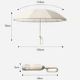 thumbnail image 3 of Weikingp Ring Buckle Umbrella Reflective Strip Sturdy Windproof Travel Portable Reverse Automatic Umbrella Compact Folding Travel Umbrella Ring Buckle Fully Automatic Umbrella (), 3 of 9