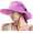 1- Pure Purple, variant on Women's Ponytail Safari Sun Hat,Wide Brim UV Protection Outdoor Bucket Hat,Foldable Beach Summer Fishing Hat