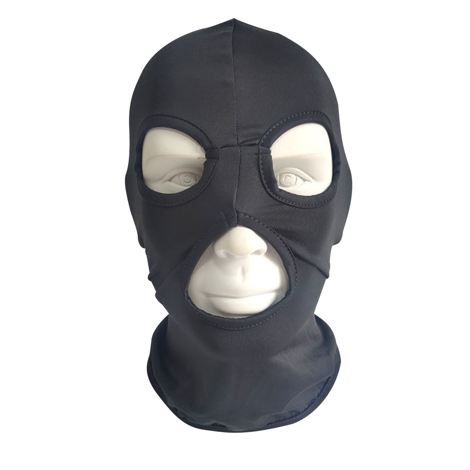 帽子 YORI SPORT LOGO SKI MASK UTSJKR 3 Hole Black Balaclava Ski Mask, Thin Full Face Mask for
