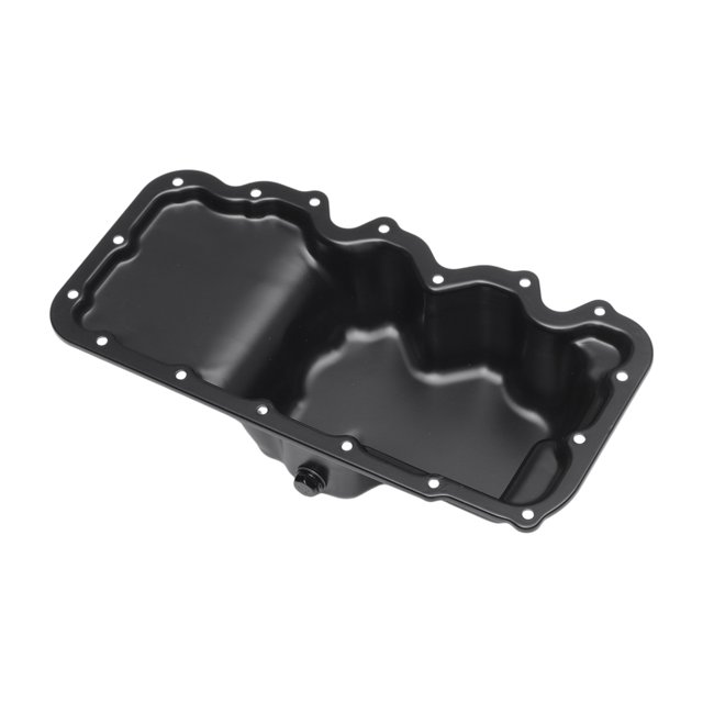 Unique Bargains No.YS4Z6675AA Cárter de aceite del motor Cárter de aceite Sump Cárter de aceite de transmisión para Ford Focus 2000-2004 Hierro Negro