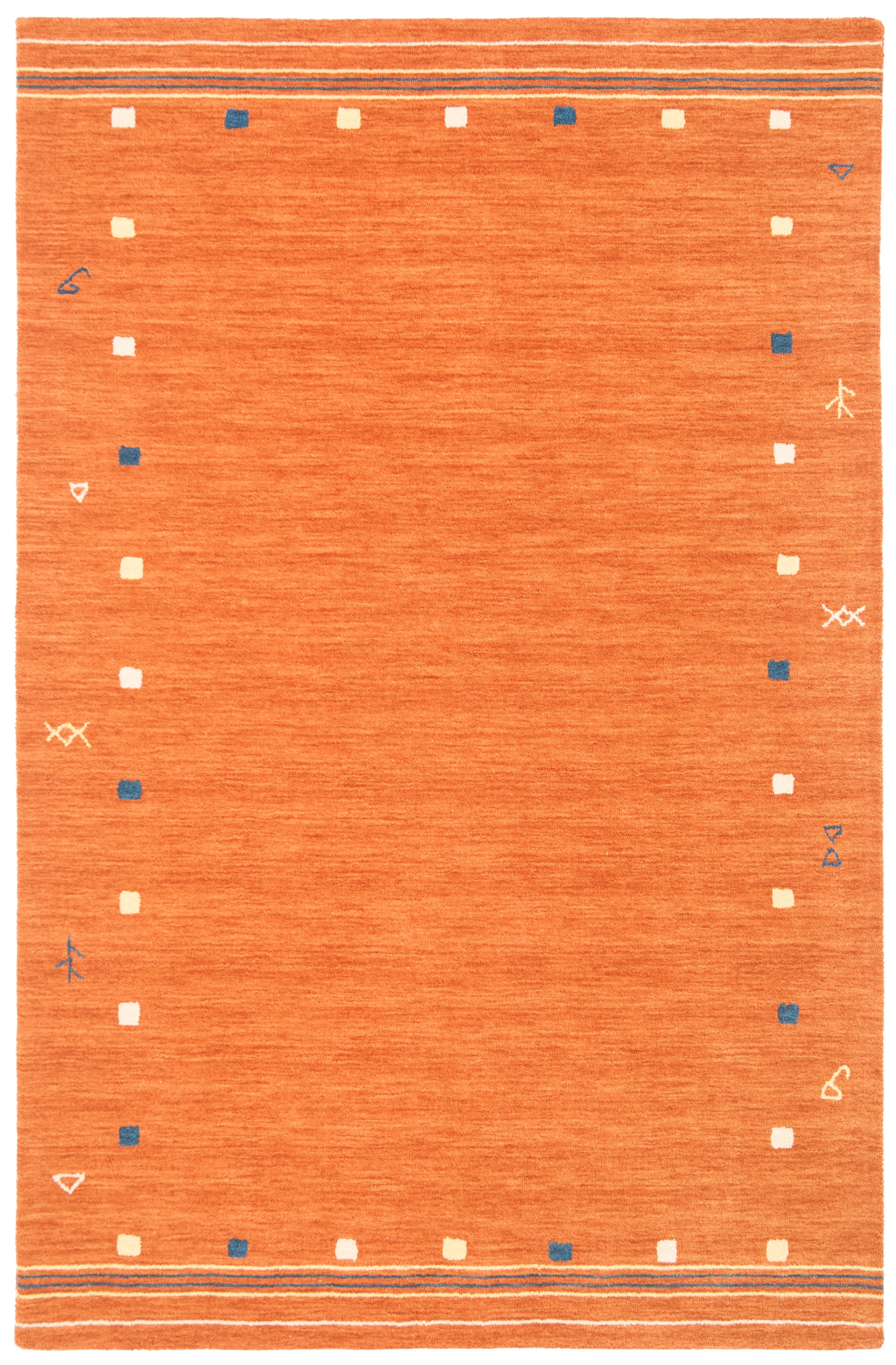 Safavieh Himalaya Charmaine Solid Wool Area Rug, Rust, 5' x 8'