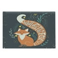 thumbnail image 1 of Vintage Cutting Board, What Does the Fox Say? Hipster Animals Know Better Habitat Creature Illustration, Decorative Tempered Glass Cutting and Serving Board, in 3 Sizes, by Ambesonne, 1 of 2