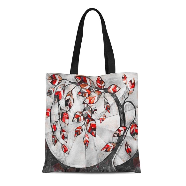 Tote bag with red clearance interior