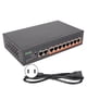 thumbnail image 2 of Conmutador PoE Gigabit de 8 puertos conmutador de red Ethernet de aleación de aluminio indicador LED de puerto adaptable RJ45 conmutador PoE de escritorio no administrado ANGGREK Otros, 2 of 8