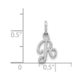 thumbnail image 2 of 14K White Gold Charm Pendant Themed 16 mm 7 Casted Initial R, 2 of 2