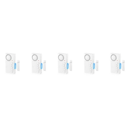 NineLeaf Freezer Door Alarm,Door and Window Alarms for Home Security,3/15/30/60 Seconds 4-In-1 Door Magnetic Refrigerator Door Open Alarm Delayed Door Closing Bell for Home Business Office Shop,5PK