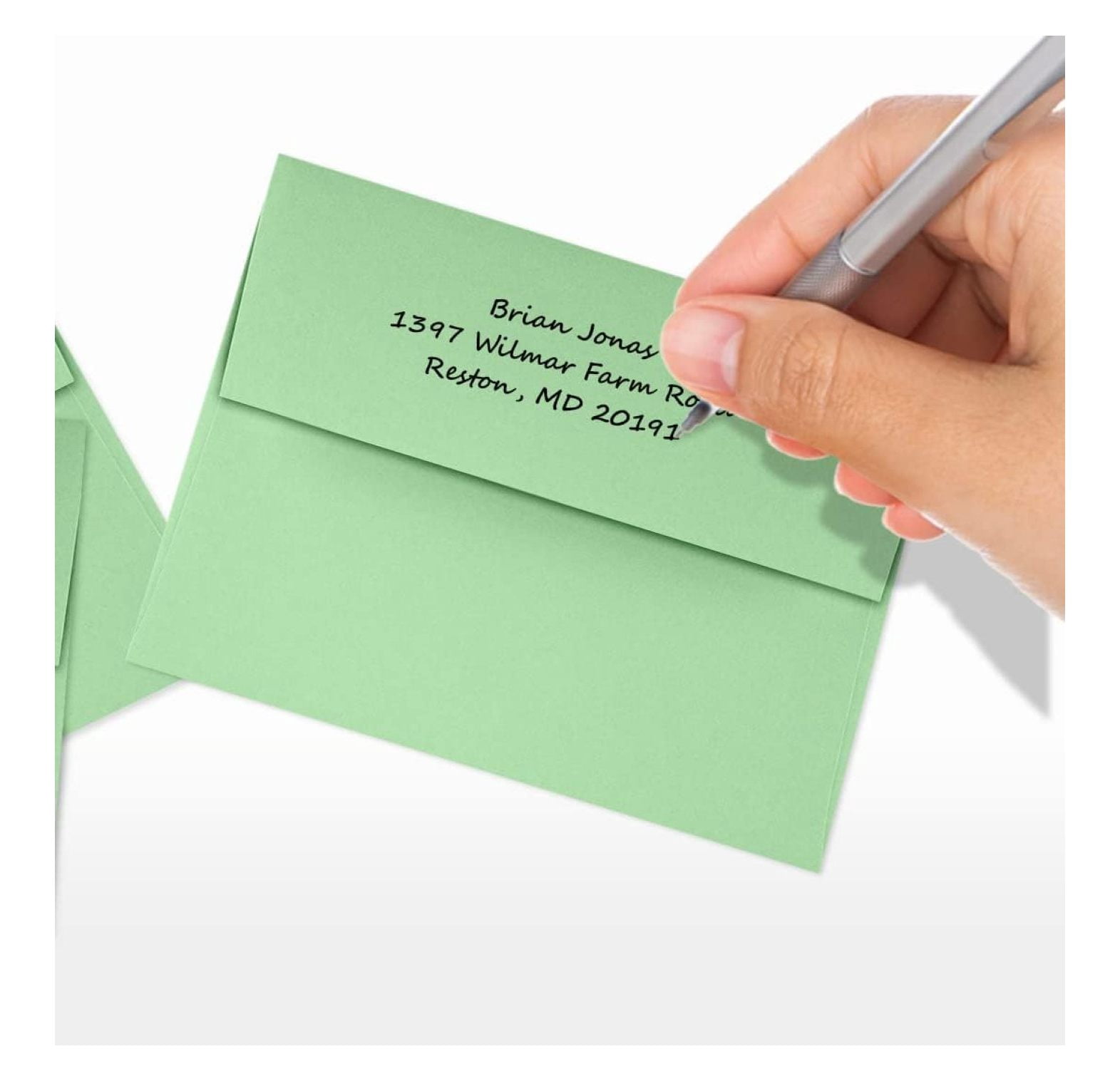 A2 Invitation Envelopes | 4 3/8" x 5 3/4" | Pastel Green | 60lb. Text | 500 Qty