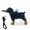 Blue, variant on Adjustable Blind Dog Comfort Bumper Harness Featuring Attach Leash for Breathable Experience in Various Environment