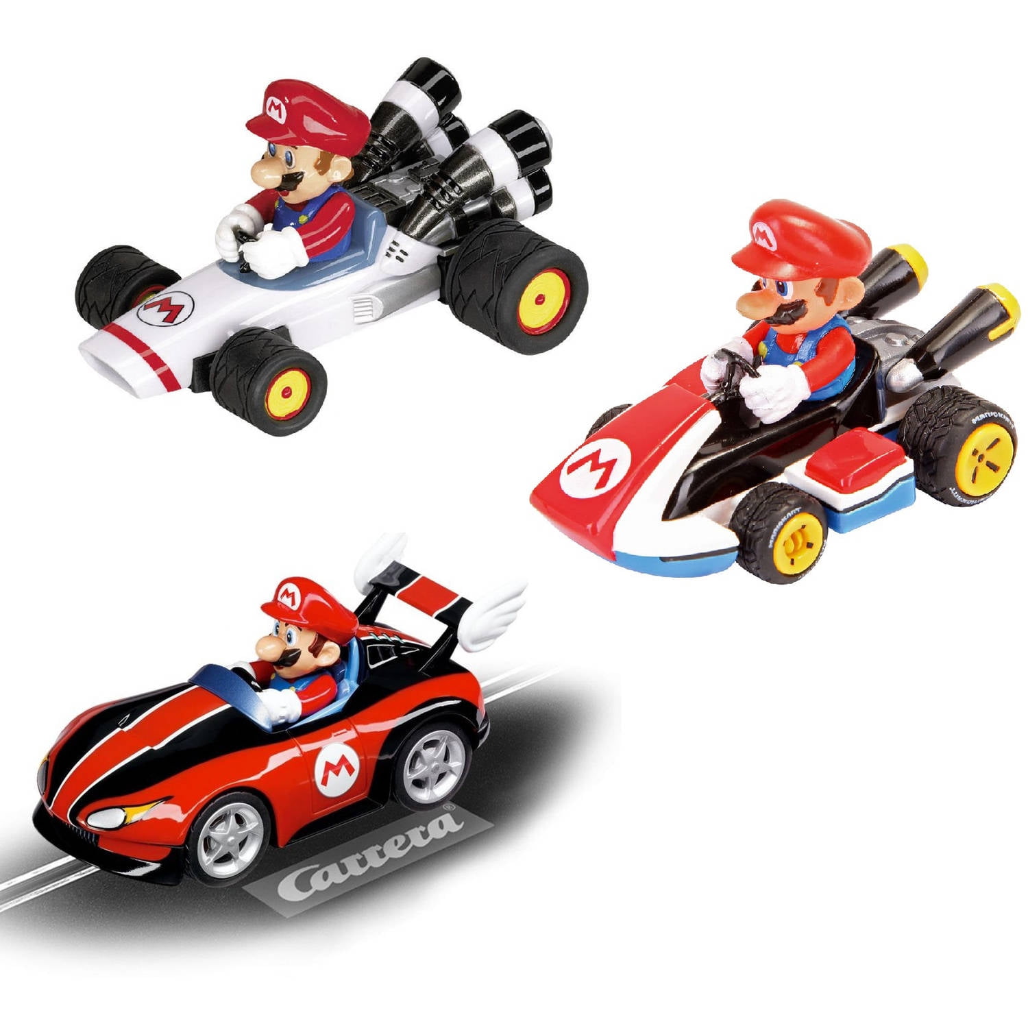Mario 8 Pull and Speed 3Piece Race Car Set