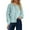C-Light Green178, variant on DHFJKG Women Crop Fuzzy Coat Solid Color Button Front Long Sleeve Warm Sweater Cardigan For Fall Winter Drop Shoulder Loose Fit Soft Comfort Coat