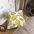 thumbnail image 4 of ZNDUO Lemon Line White Pattern Throw Pillows for Couch-Indoor Decorative Pillows,16"x16", 4 of 8