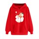 thumbnail image 1 of WILLBEST Sudadera Deportiva para Mujer Sudadera Navideña con Capucha Sudadera Informal de Manga Larga con Estampado Navideño Chica​​, 1 of 5