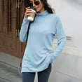 thumbnail image 4 of Abomasnow Women's Mock Turtleneck Sweaters Plus Size Long Sleeve Casual Knit Pullover 2025 Tunic Tops 2025 Lightweight Sweaters, 4 of 8