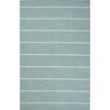 5' x 8' Blue and Ivory Captiva Flat Weave Wool Area Throw Rug