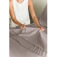 thumbnail image 5 of CGK Linens 4-Piece Ultra Soft & Comfy Hotel Luxury Sheet Set - Full Size Cooling Bed Sheet Fits 8"-16" Mattresses, Thistle Purple, 5 of 7
