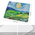 thumbnail image 2 of Moon Hill Flower Cloud Printed Mouse Pad, 10"x12", Non-Slip Rubber Base MousePads for Computer Laptop Men Women Kids, 2 of 8