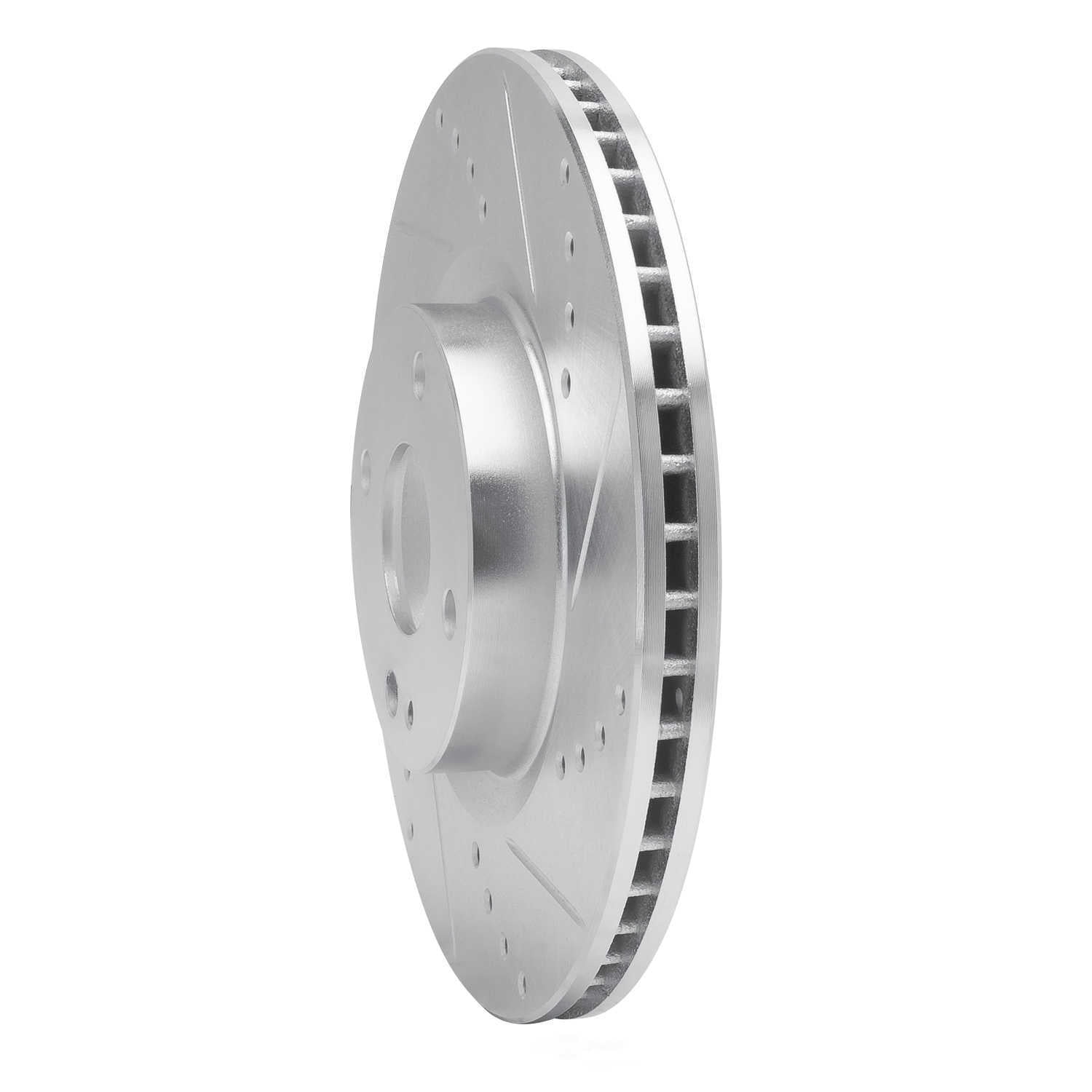 Dynamic Friction Company 631-80074R DFC Brake Rotor - Drilled And Slotted - Silver