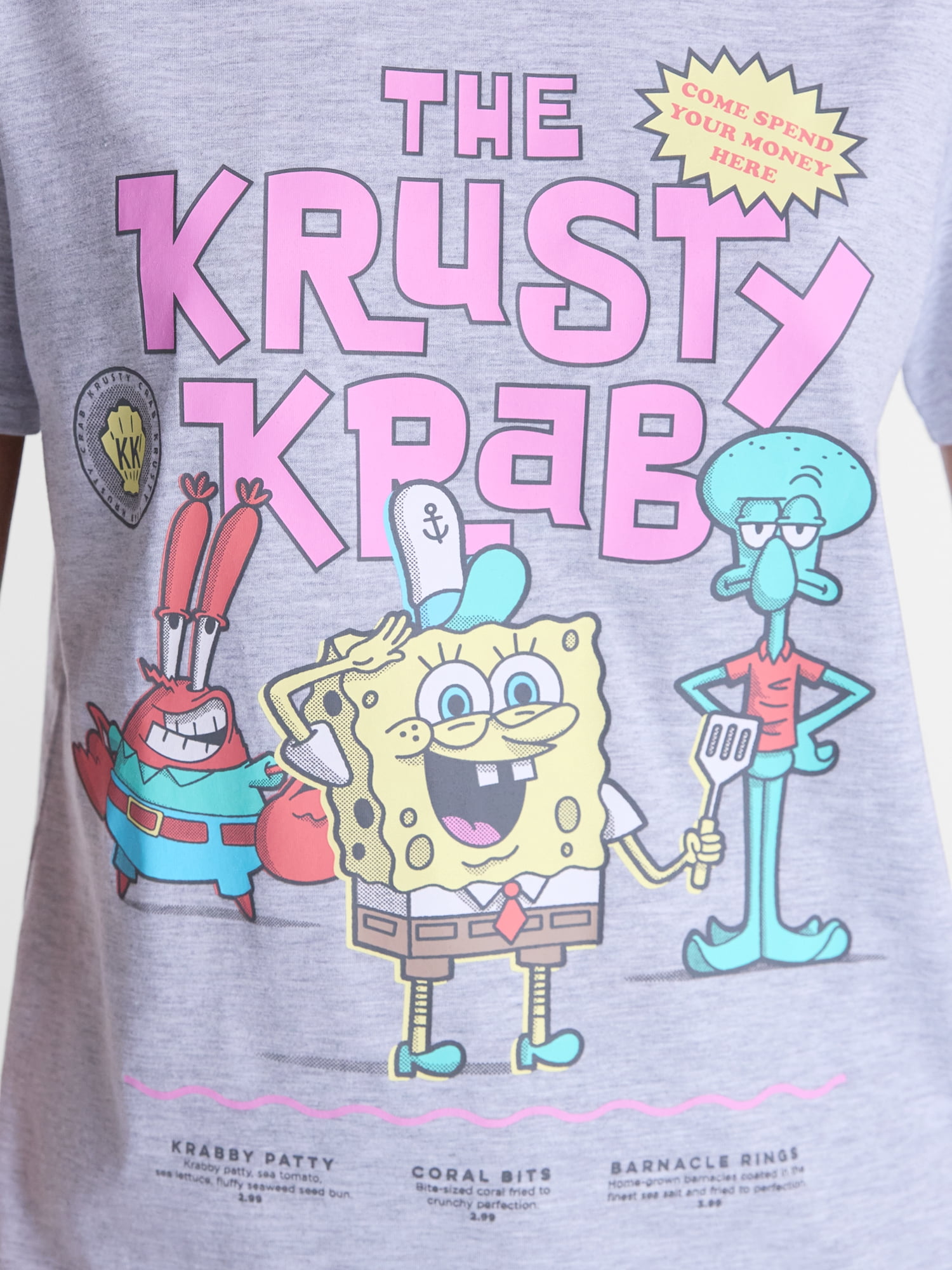 SpongeBob SquarePants Women's Graphic Tee with Short Sleeves, Sizes XXS-XXL
