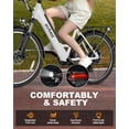 thumbnail image 3 of ACTBEST Electric Bike for Adults/Woman, Cores 27.5" Electric Bike Up to 70 Miles Long Range, with 500W Motor, 48V 12Ah Removable Battery, 7-Speed Mountain E Bike, 3 of 7