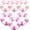 Pink, White, variant on 6 Pcs Inflatable Striped Pool Float Large Swim Ring with Handles 47.24 Inch 35.43 Inch Pool Inner Tubes Lounger Float for Teens Adults Summer Beach Party Supplies(Pink White)