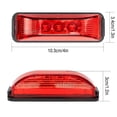 thumbnail image 4 of HLONK Autoxbert 2PCS 3-LED Trailer Side Marker Clearance Lights Red Waterproof for Truck, 4 of 7