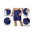 thumbnail image 4 of Mapamyumco Men's Hiking Shorts, Golf Shorts Quick Dry Cargo Shorts Lightweight for Casual, Running (Navy XXL), 4 of 7