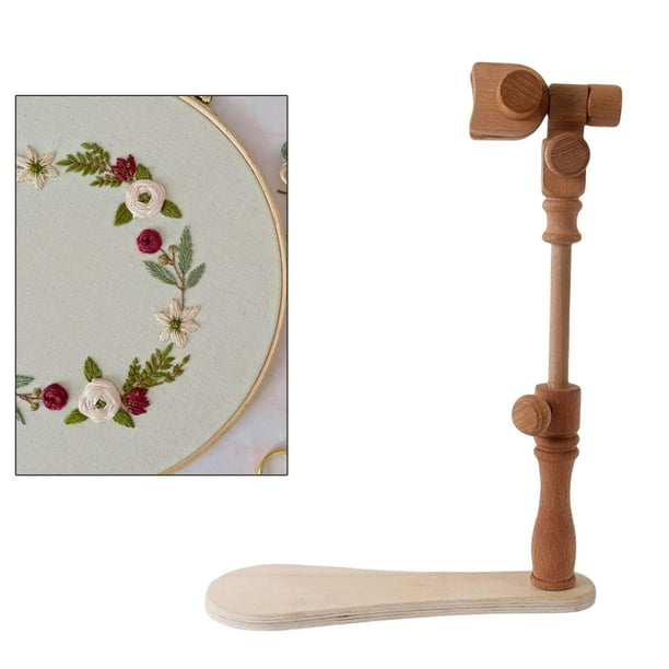 Soporte de aro de bordado perfecl Estante de maciza Madera 29x15 cm