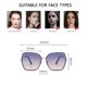 thumbnail image 2 of Gafas de sol retro europeas y americanas de montura grande, gafas de sol de moda, hechas de TAC y metal, 2 of 5