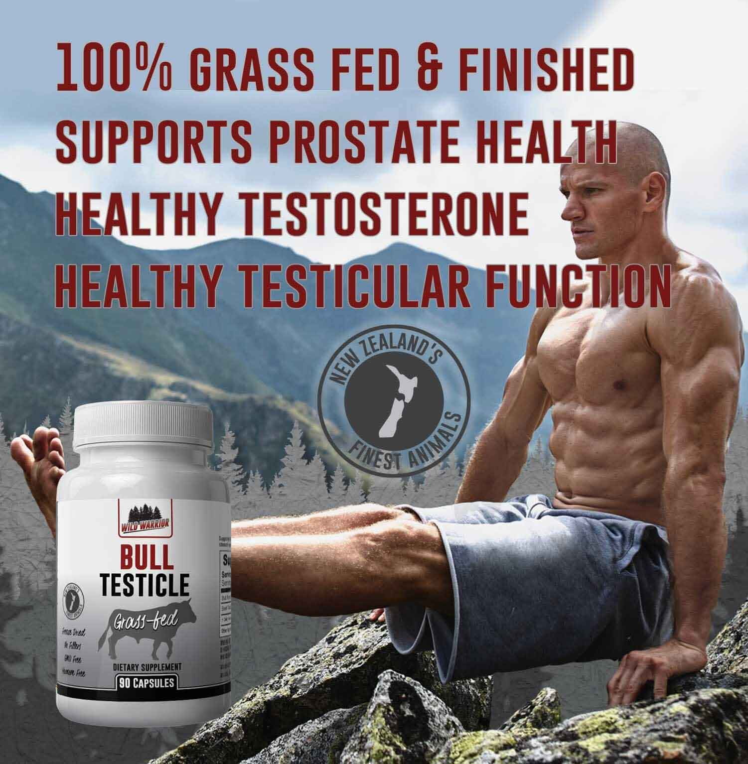 Wild Warrior Nutrition Grass-Fed Beef Testicle (Orchic), 90 Pieces
