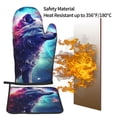 thumbnail image 5 of Bingfone Starry Multicolored Wolf Print Oven Mitts Pot Holders Set 2 PCS for Kitchen for Cooking Grilling Baking BBQ Pot Holders Cook Essentials, 5 of 7