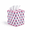 Pink Sapphire, variant on Agate Green Block Print Square Fabric Facial Tissue Box Cover