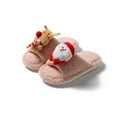 thumbnail image 4 of Pantoufles d'Intérieur et d'Extérieur pour Femmes, Mode Décontractée, Hiver, Noël, en Molleton, Chaudes, Couleur Unie, Bout Rond, Plates, 4 of 5