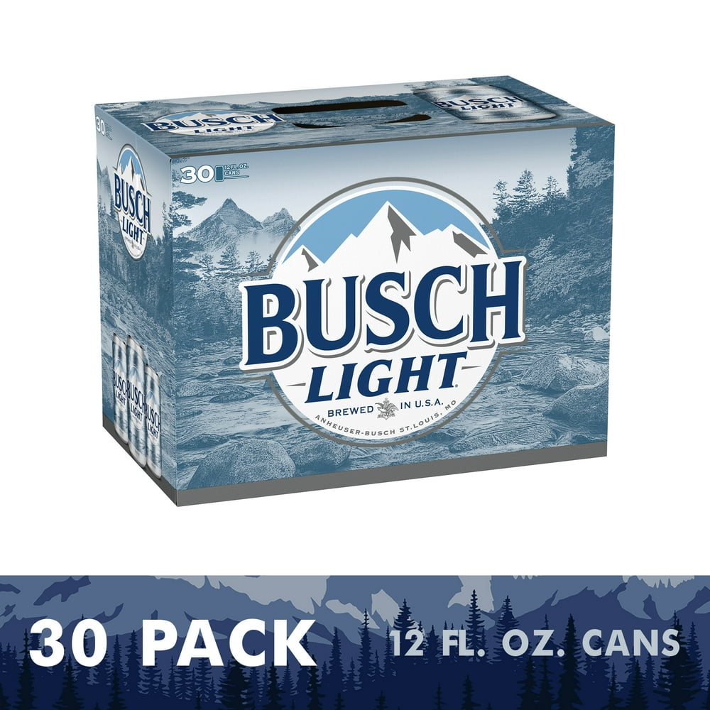 Busch Light Beer, 30 Pack Beer, 12 FL OZ Cans